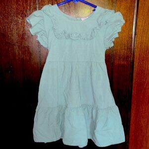 Wonder Nation girls green linen dress size xs-4/5